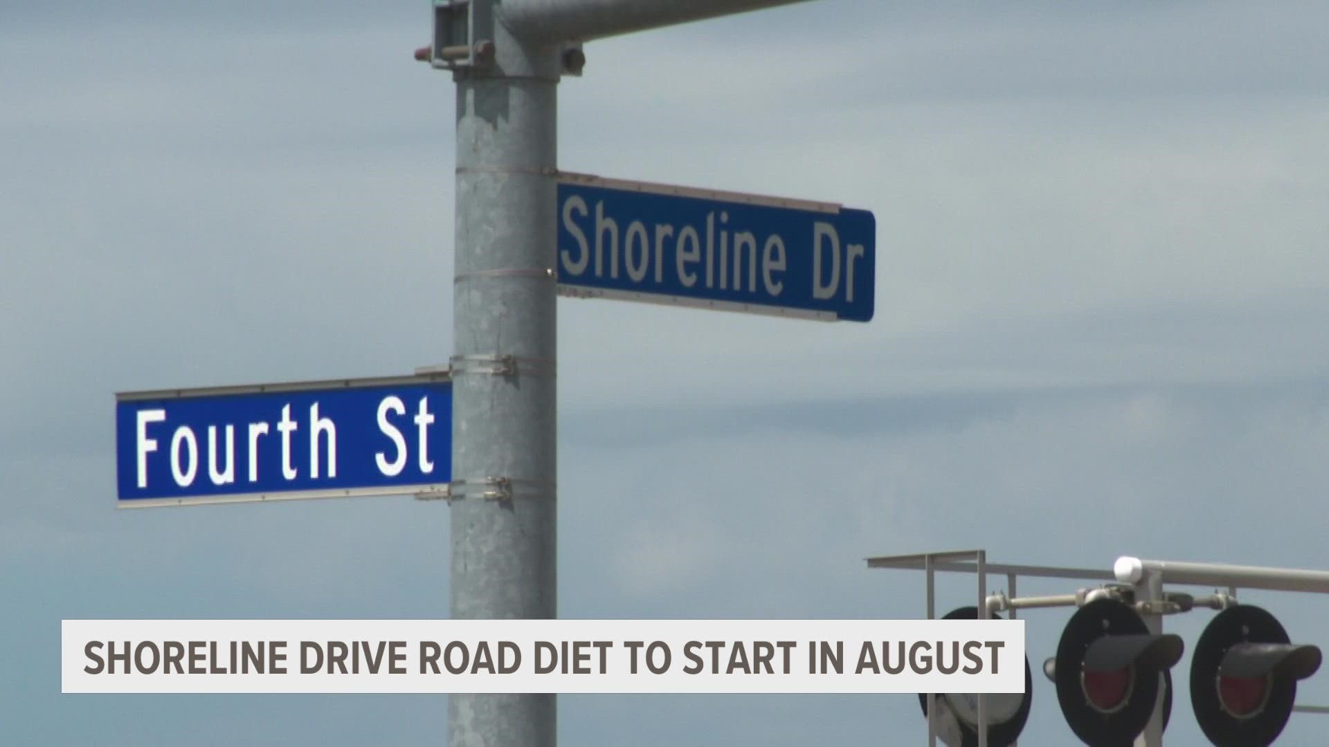Thousands of drivers use Muskegon's Shoreline Drive every day, but soon one of the city's main roadways will be half the size.