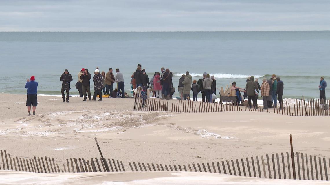 Nonprofit celebrates anniversary with Grand Haven polar plunge | wzzm13.com