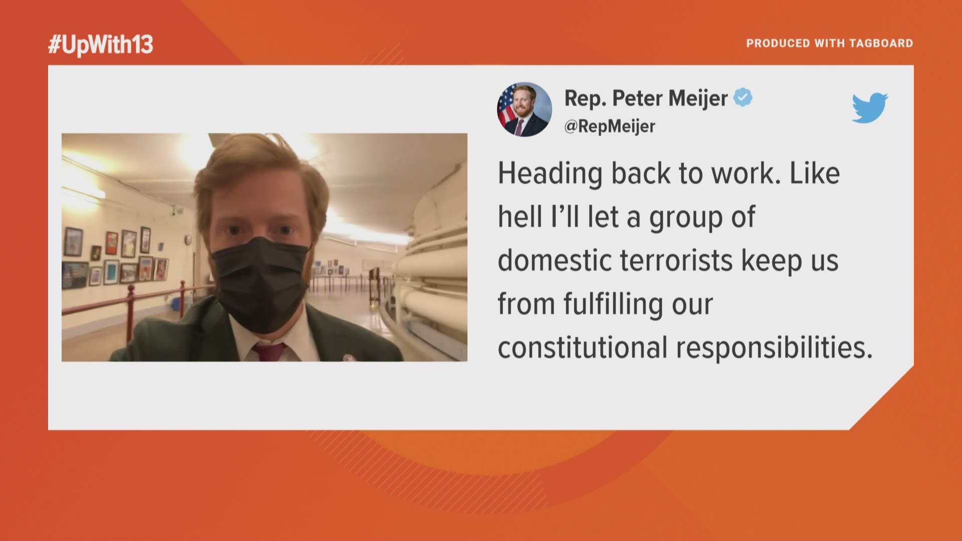 Michigan lawmakers, including Gov. Gretchen Whitmer and Rep. Peter Meijer shared their reactions to the US Capitol breach Wednesday.