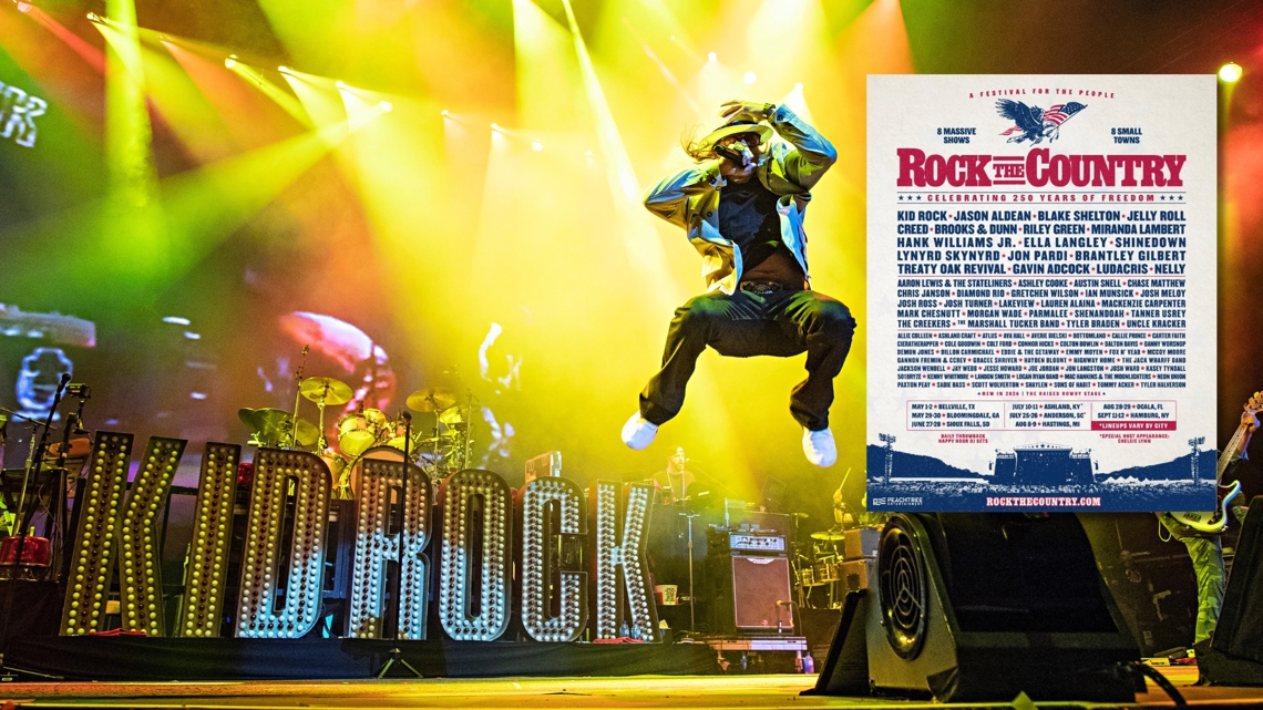 ROCK THE COUNTRY 2026 | Kid Rock's 'massive show' coming to Hastings this summer