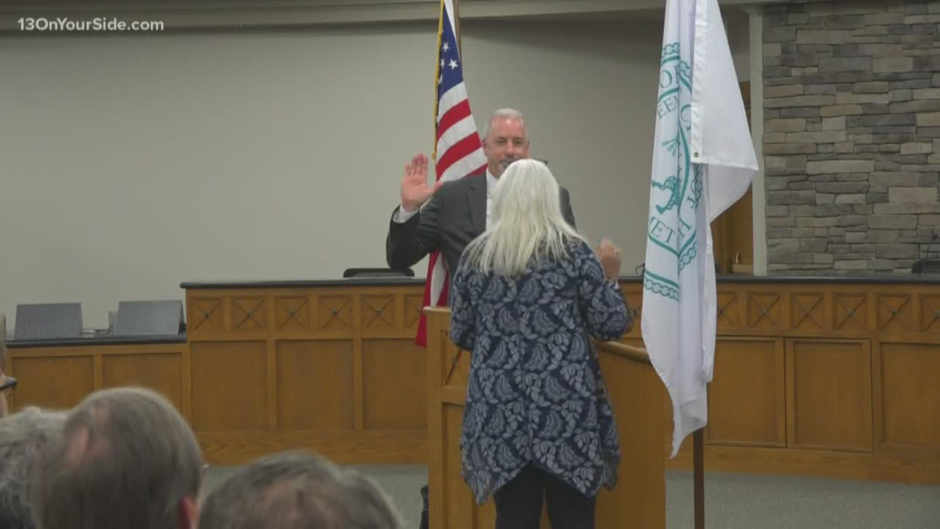Nathan Bocks, the new mayor of Holland, was sworn in on Monday, Nov. 11.
