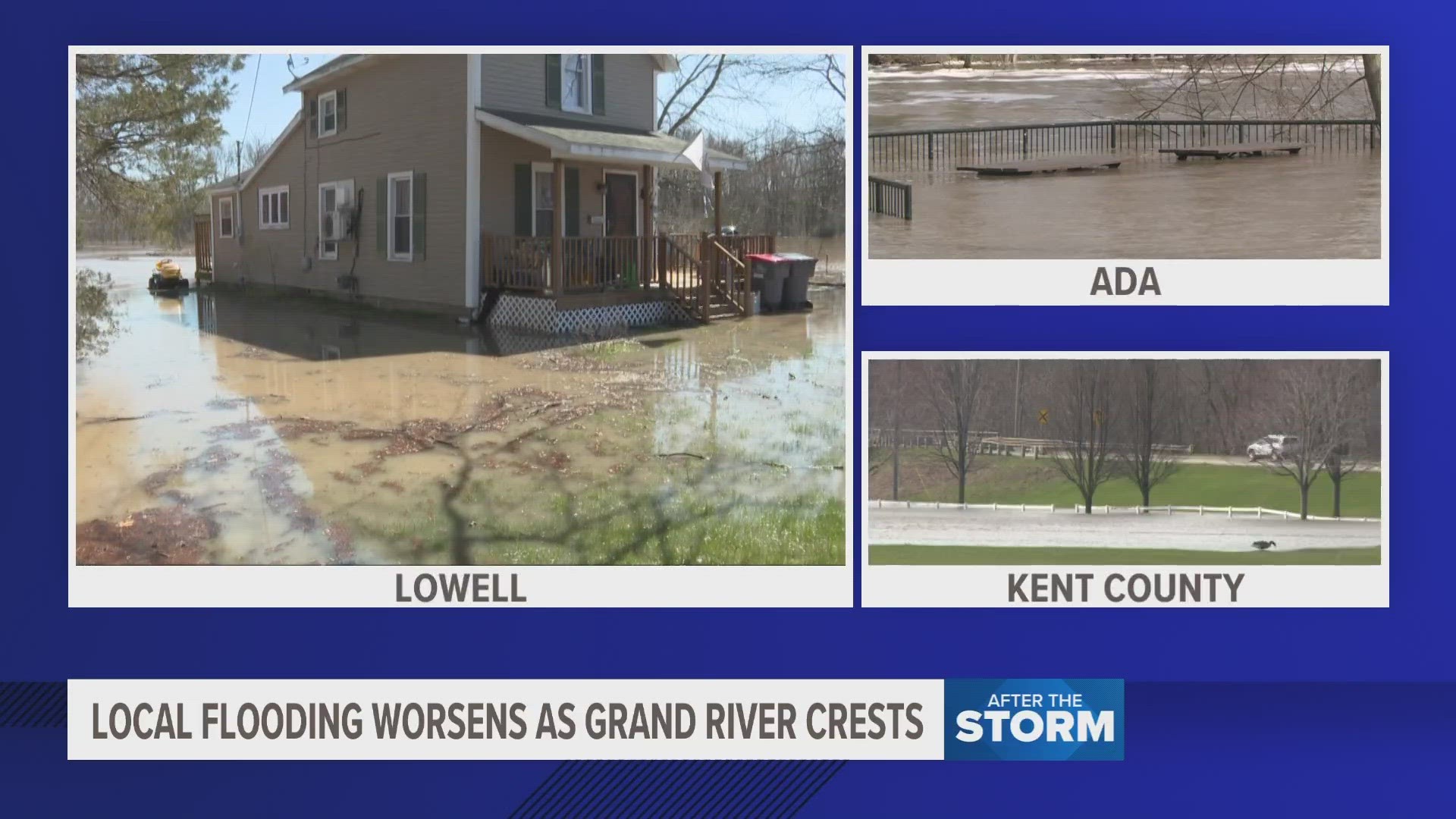 Local flooding worsens as Grand River crests