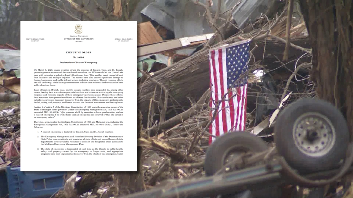 Gov. Whitmer declares state of emergency for 3 counties hit by deadly ...