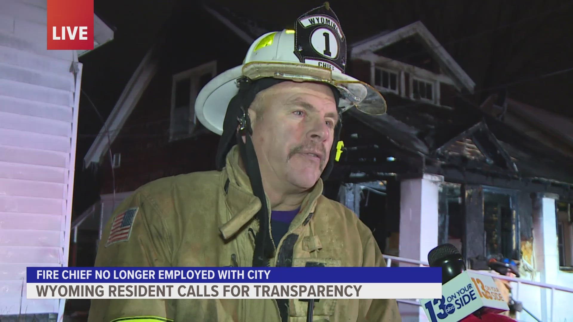 Wyoming residents calling for transparency after fire department chief departs.