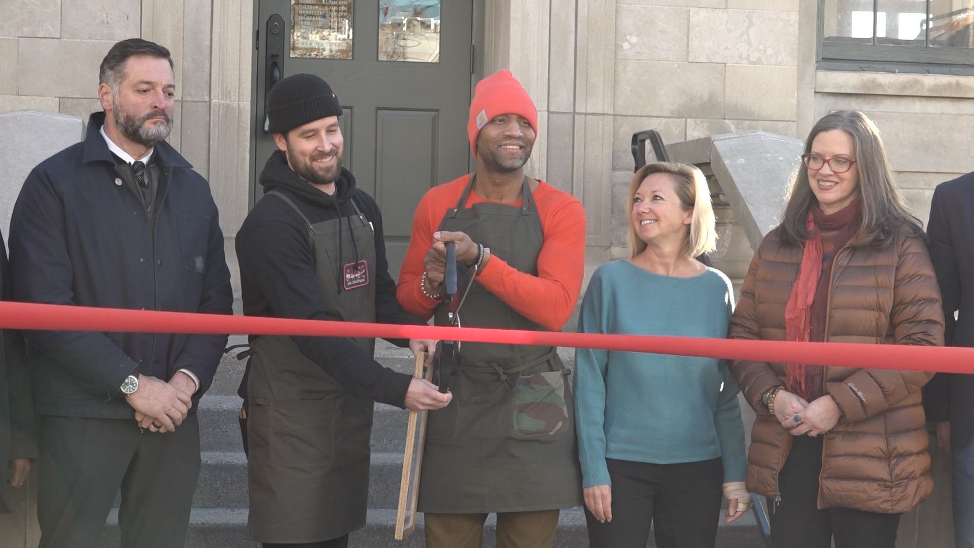 The coffee shop is filling a previously-vacant historic building in Veterans Memorial Park. They're searching for veterans to help operate the shop.