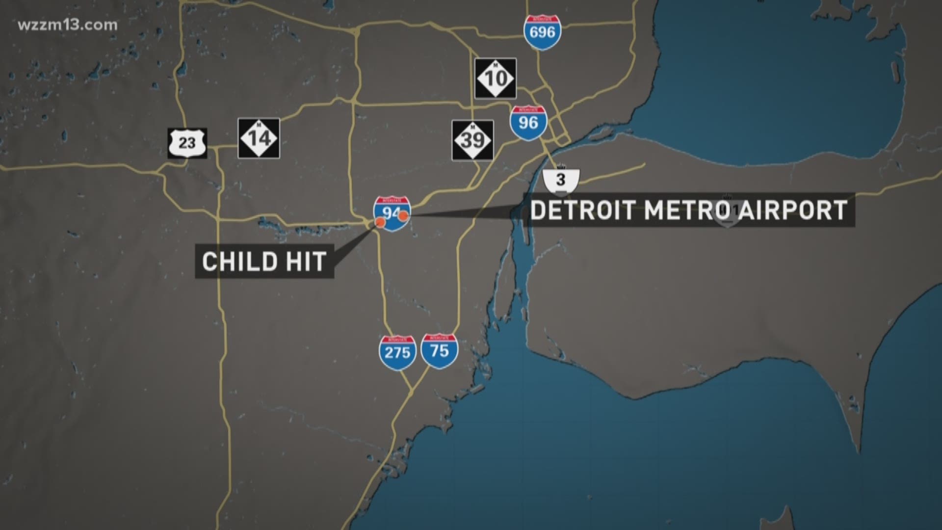 7-year-old killed by car near Detroit Metro Airport