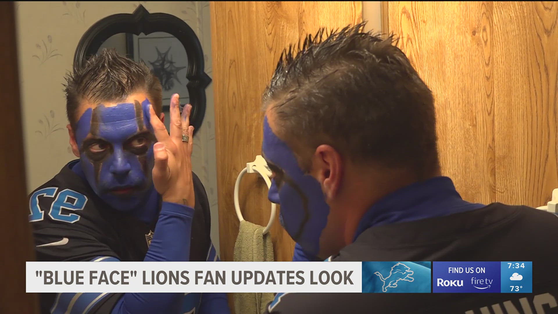 Martinez wasn't always a Lions fan. But after moving to Michigan he quickly adopted them as his new favorite team.