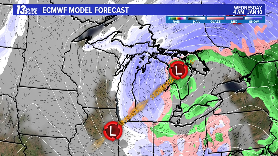 First Round Of Winter Storms For West Michigan | Wzzm13.com