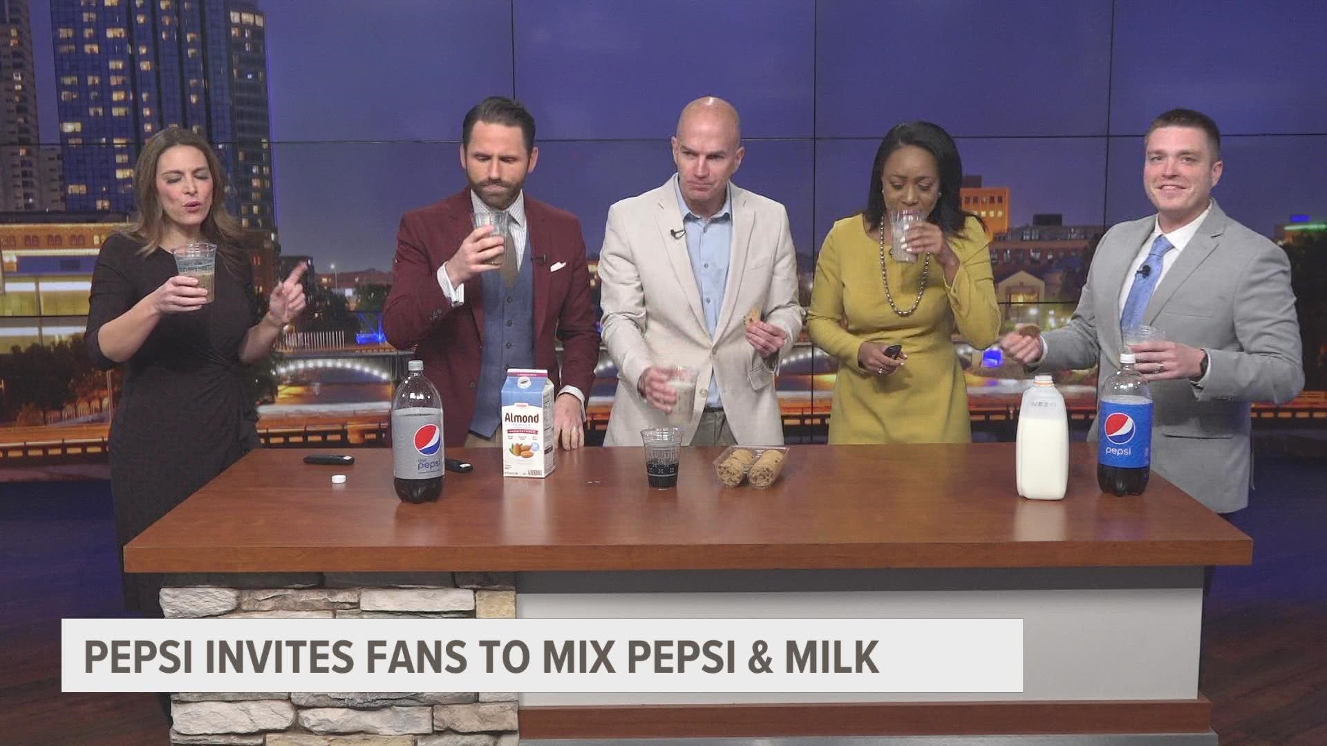 Pepsi milk, also known as "pilk," has been trending online. Our morning anchors gave it a shot to see if it lives up to the hype.