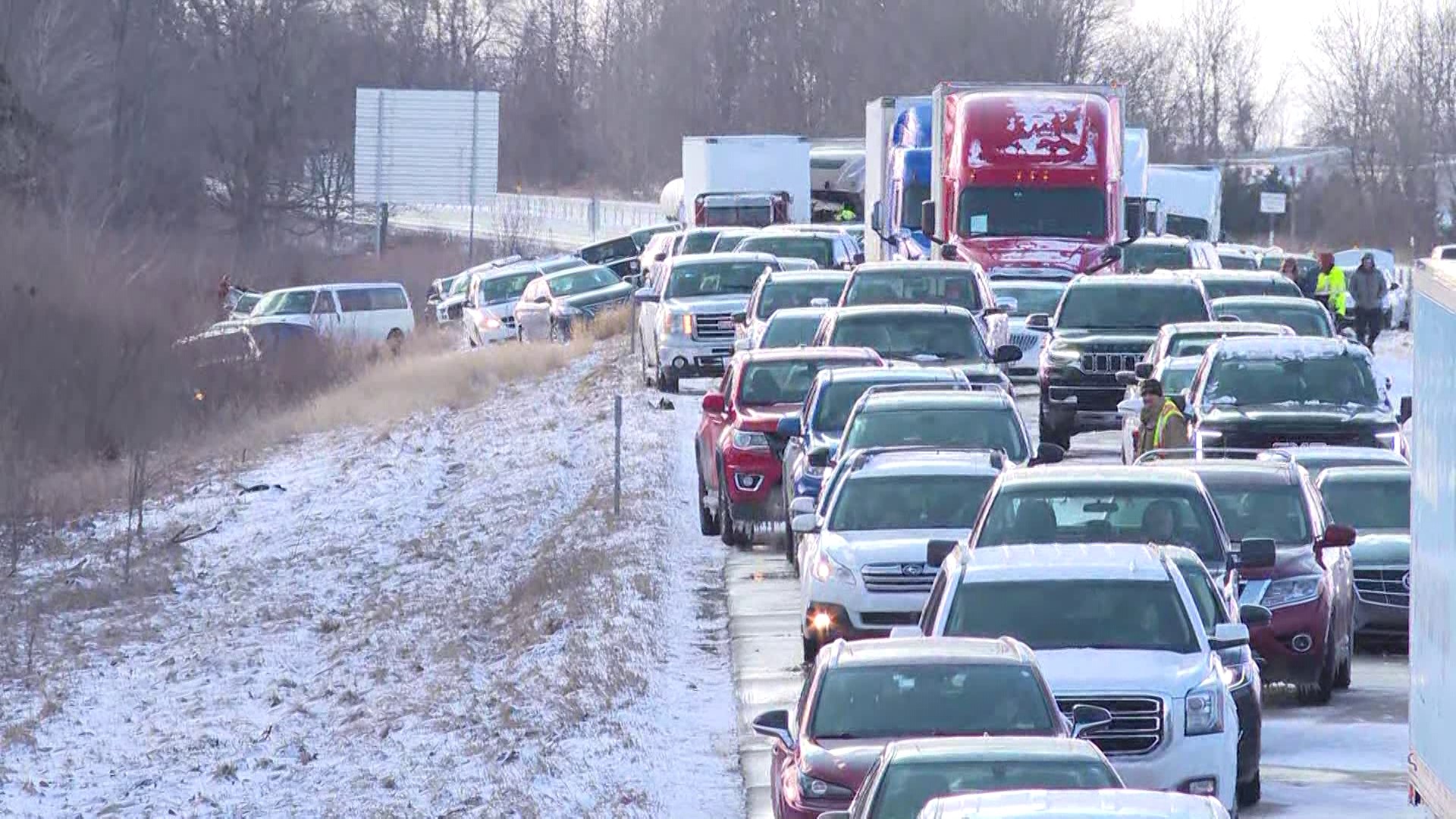 Thanks to local residents, relief efforts surrounding the 80-90 car pileup on I-96 near Portland Township took mere hours to accomplish.