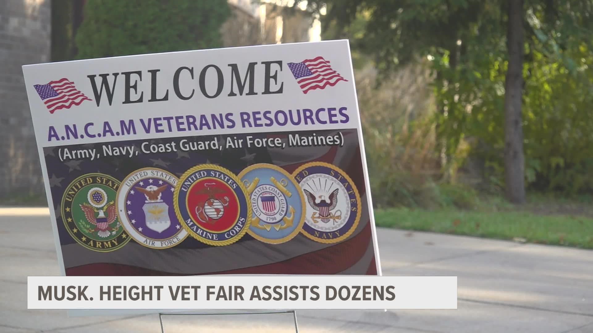 More than 70 veterans got the help they needed due to a fair put on in Muskegon Heights.