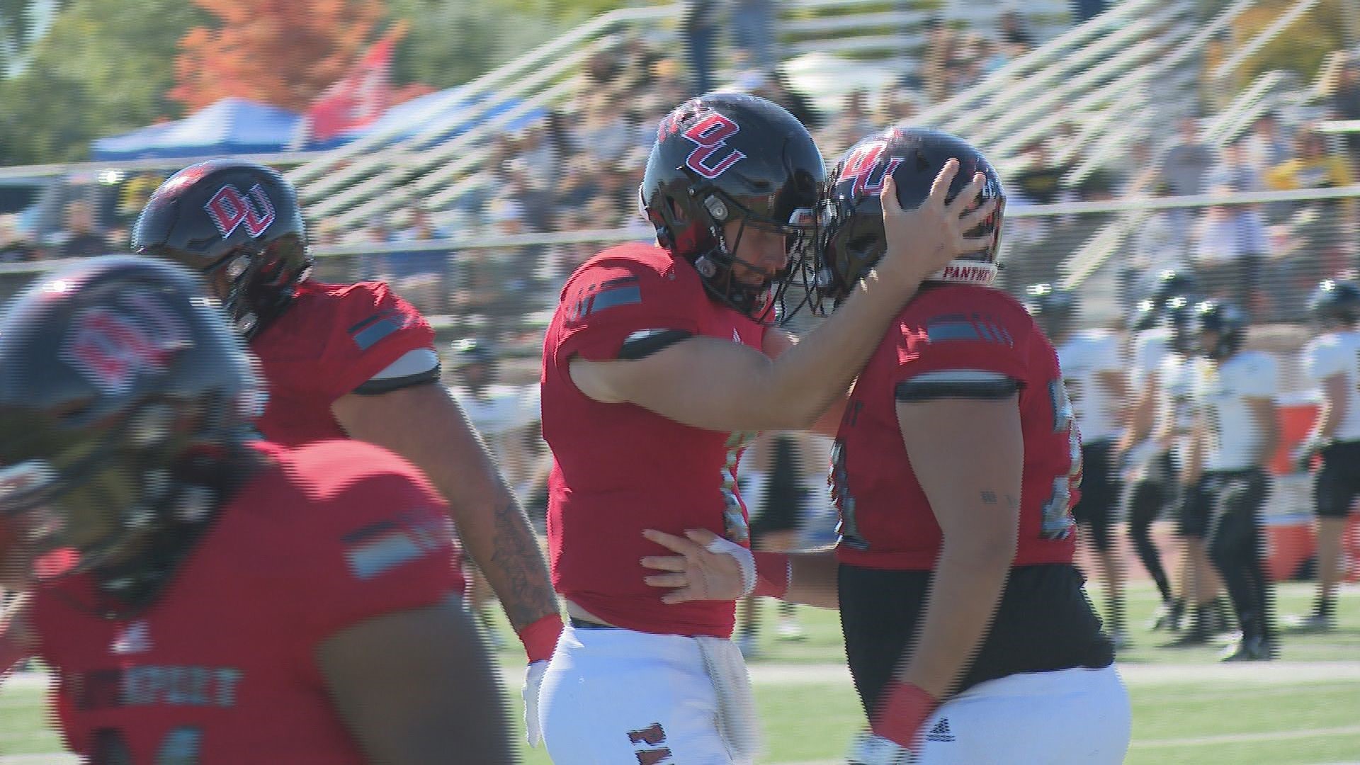 The Davenport football squad on Saturday proved it's not how you start, but how you finish in a 52-38 win over visiting Michigan Tech in GLIAC action.