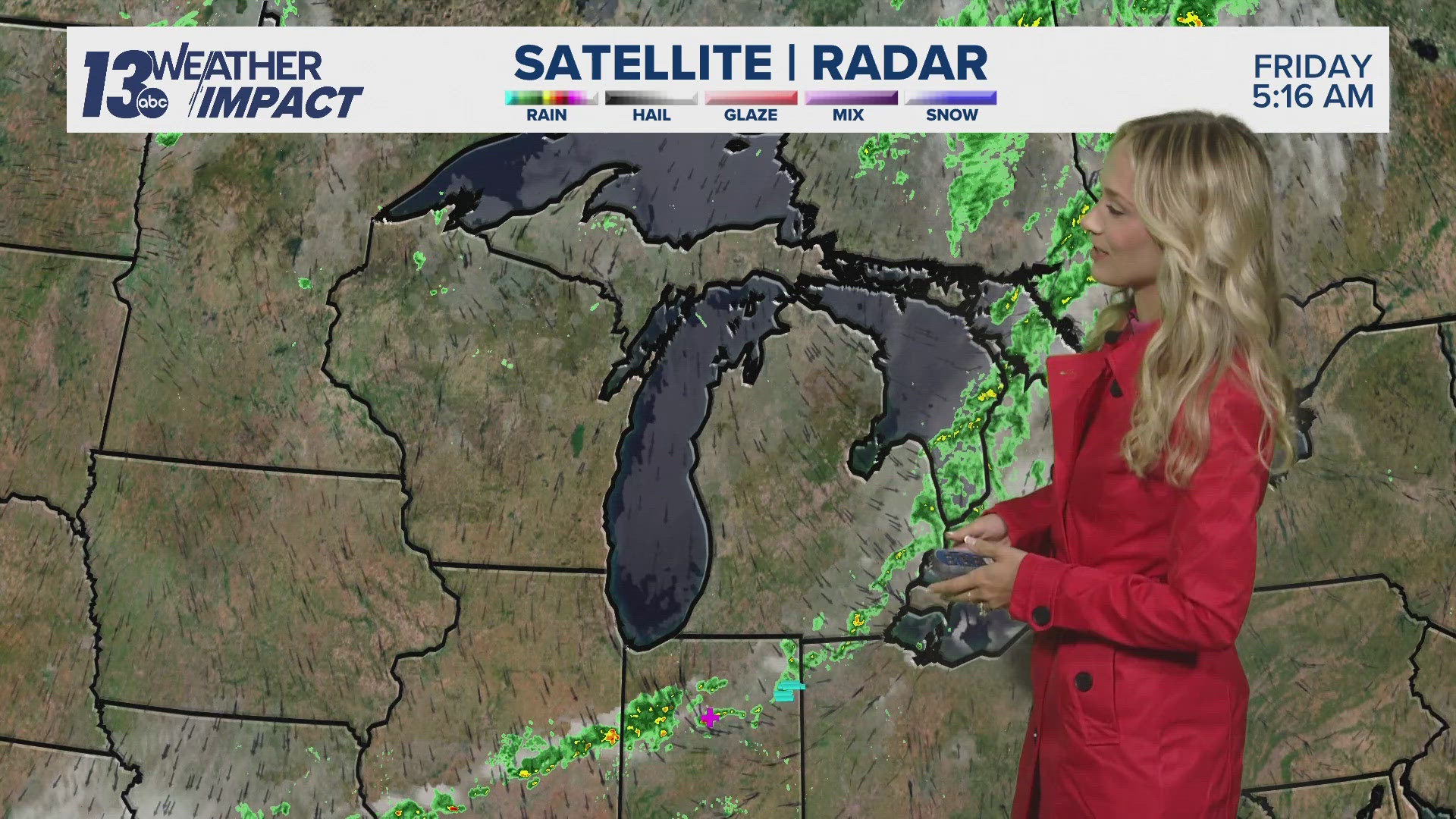 Fall-like weekend in sight with lake effect showers possible west of US-131. Trending warmer next week.