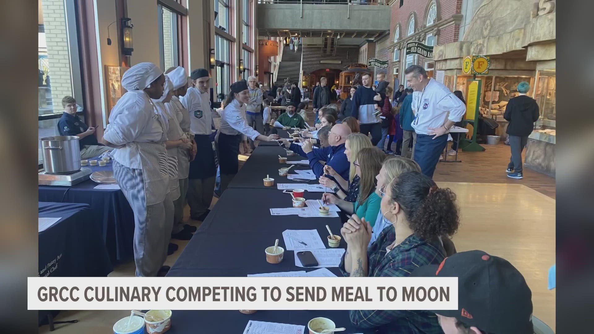A team of culinary students at Grand Rapids Community College are finalists in a national competition to send a meal to the International Space Station.