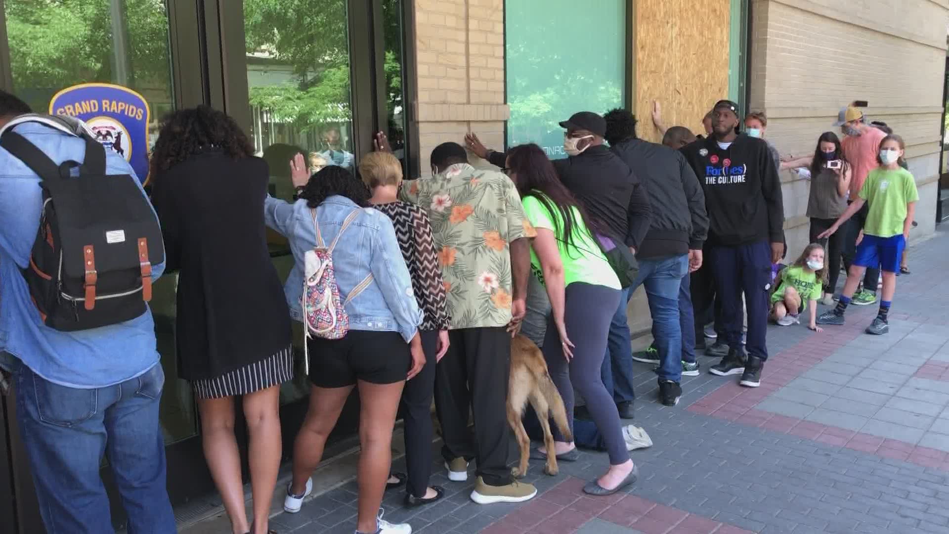 A unity prayer walk took place in downtown Grand Rapids Saturday afternoon.