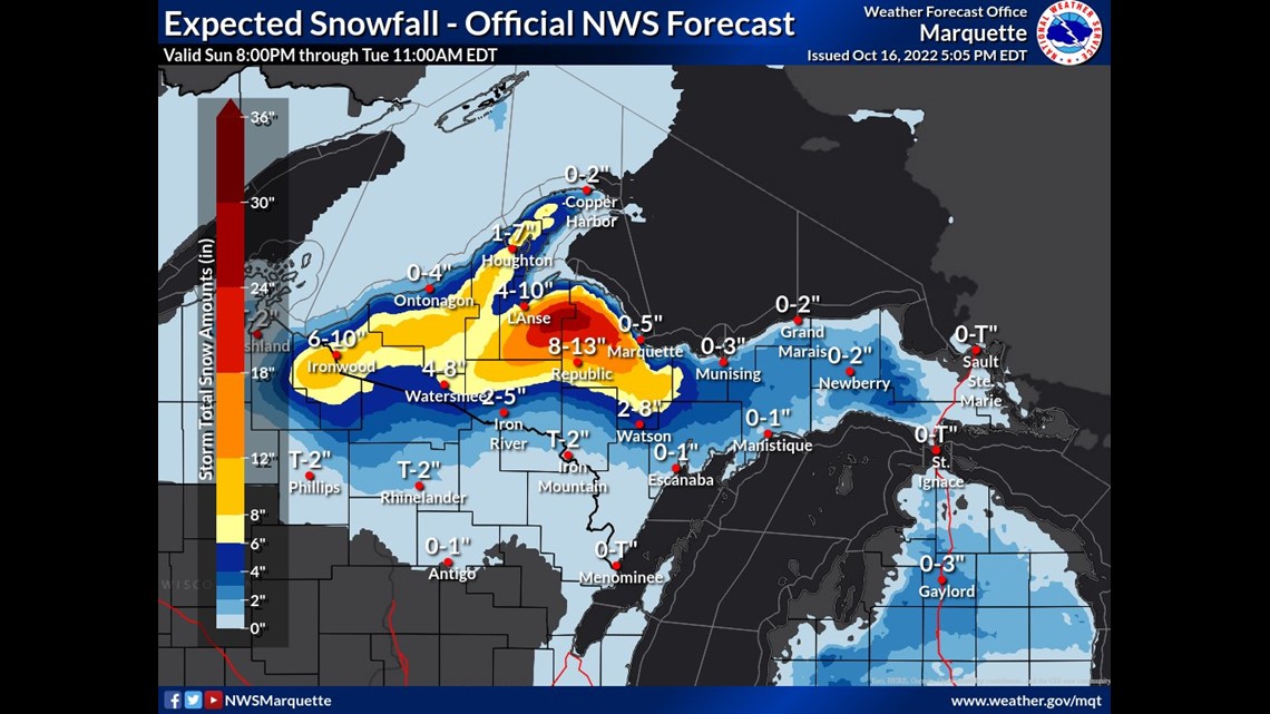 Upper Peninsula Braces For Early Season Winter Storm 9910