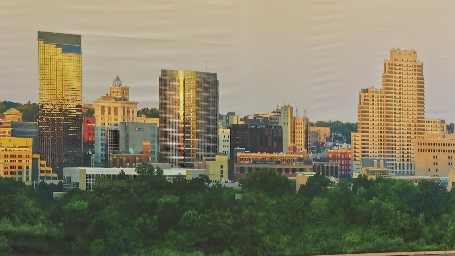 On July 7, 2018, photographer Dave Thompson decided to take a panoramic picture of his hometown. Three years later, it's 60-feet long and entered in ArtPrize.