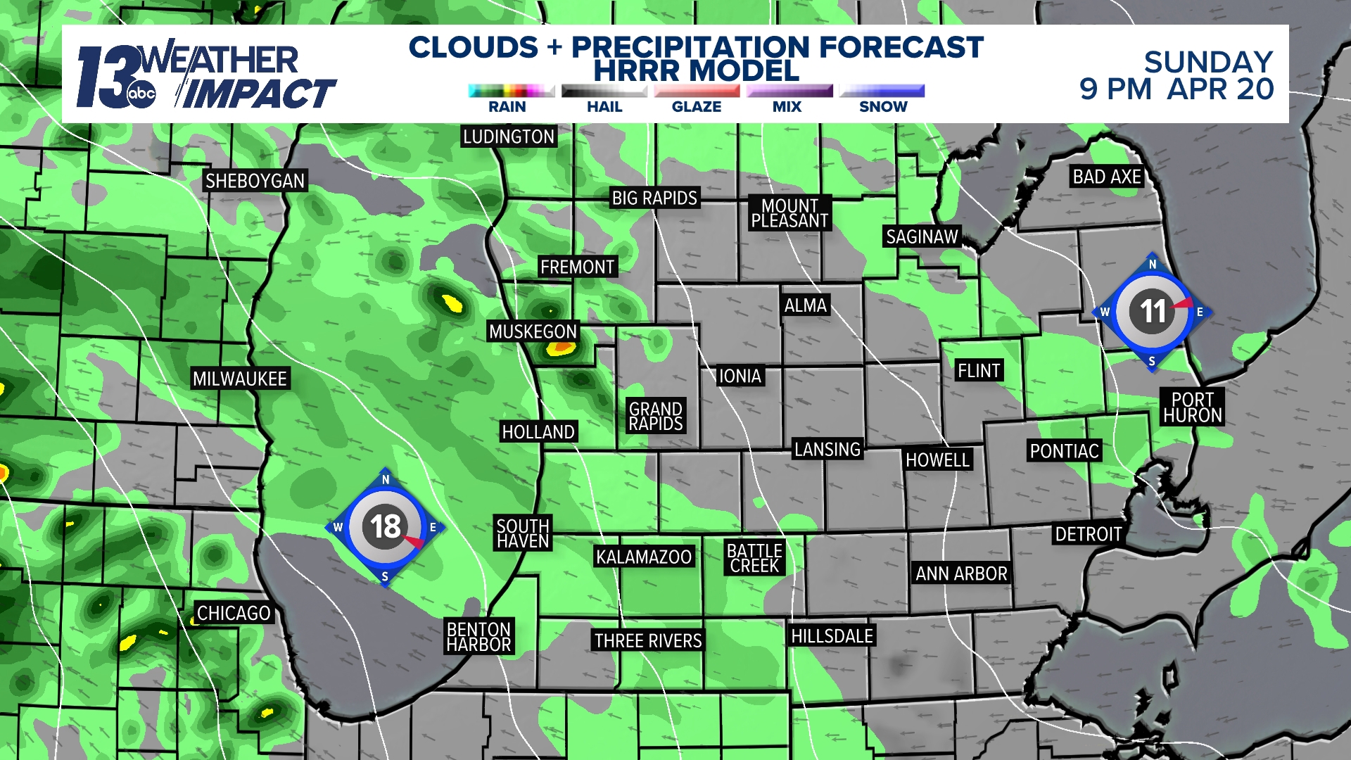 Easter Sunday to feature scattered showers in the afternoon | wzzm13.com