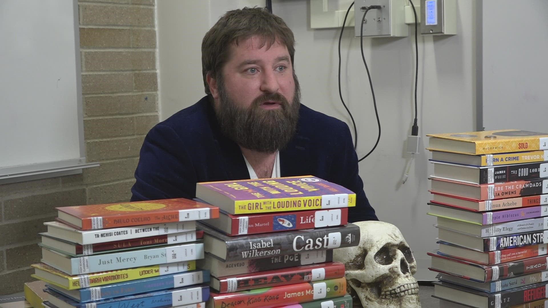 Matt Harrison has been buying books with a wide range of authors and subject matter. However, the library is not complete.