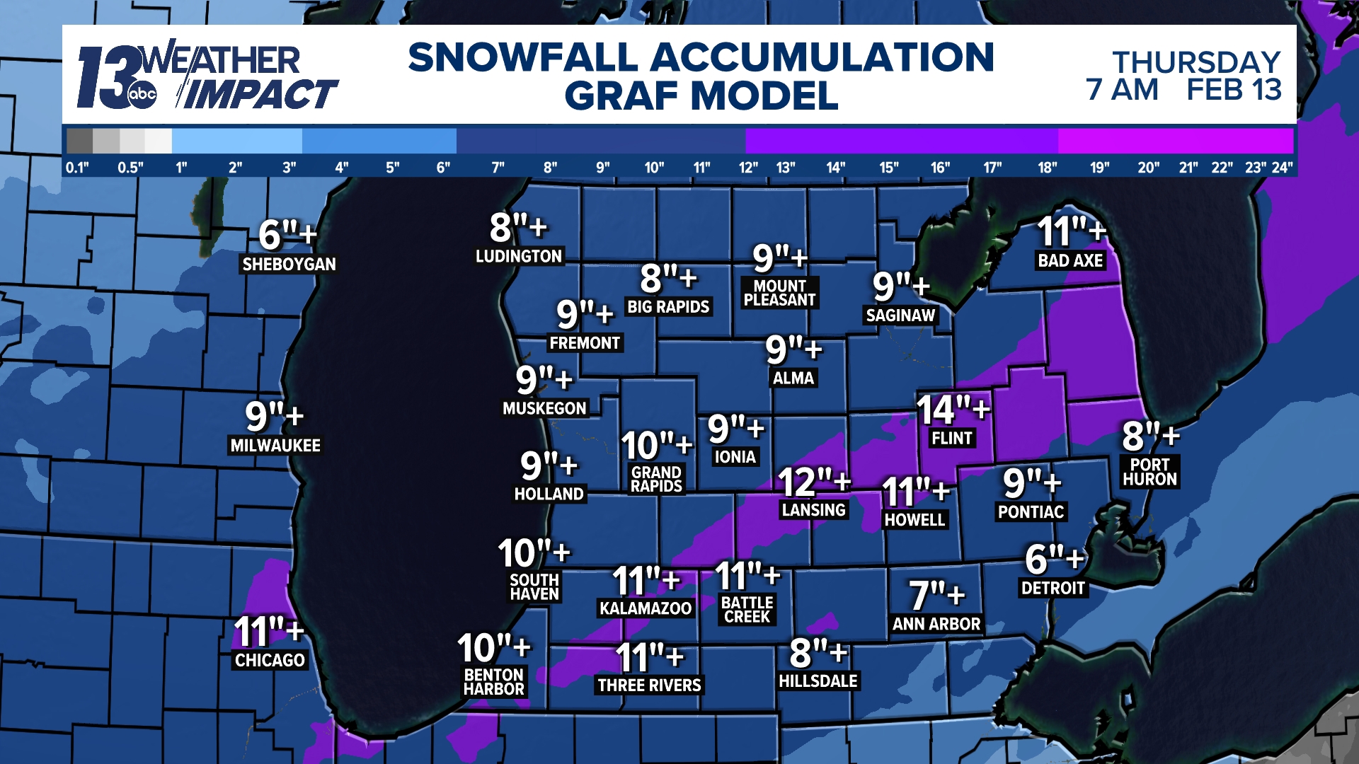 Weather Impact Alert |Tracking impactful winter storm in West Michigan ...
