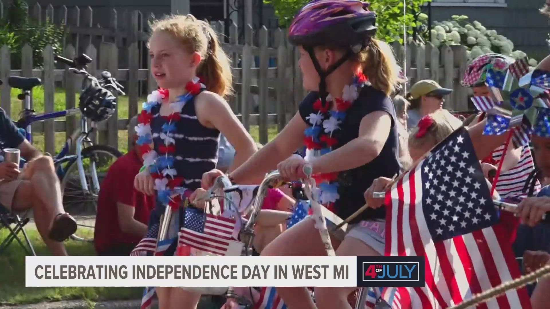 Communities across West Michigan are gearing up for parades, fireworks, carnivals and other celebrations. 