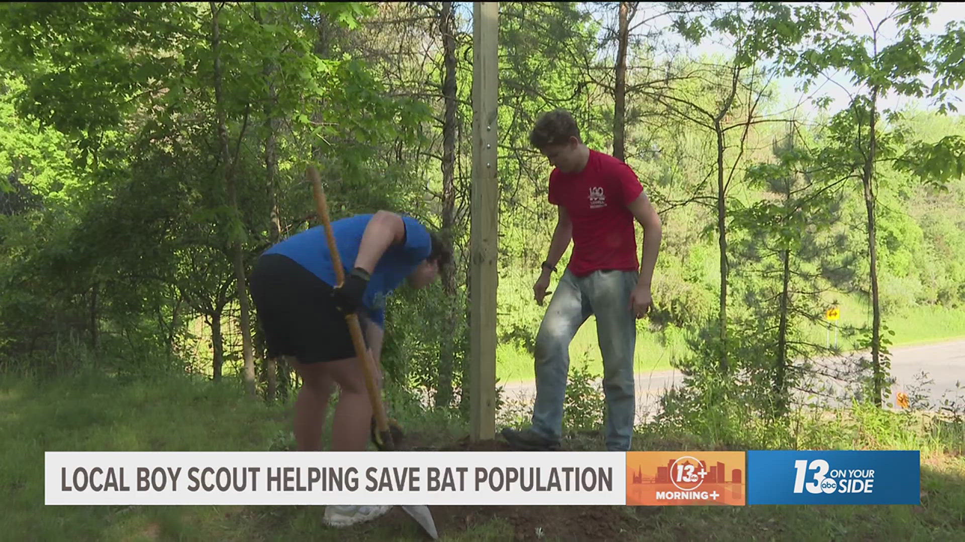 A local Boy Scout is doing his part for the bat population.