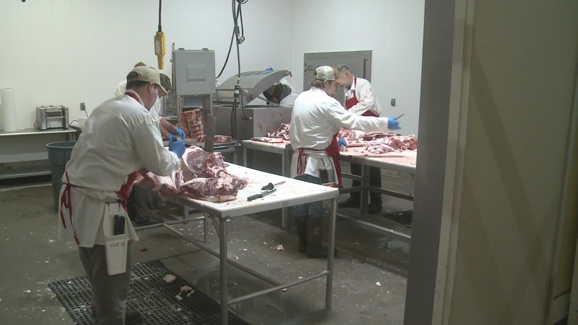 A shortage of labor in the processing portion of the meat supply chain has led to some stores with empty meat coolers.