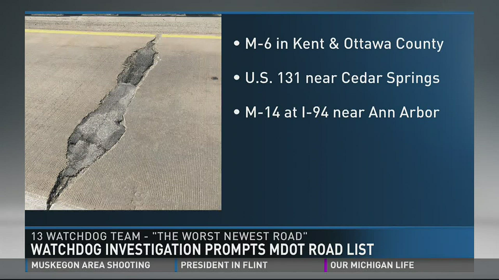 Concrete roads in Michigan are generally supposed to last 25-30 years before major rehab.