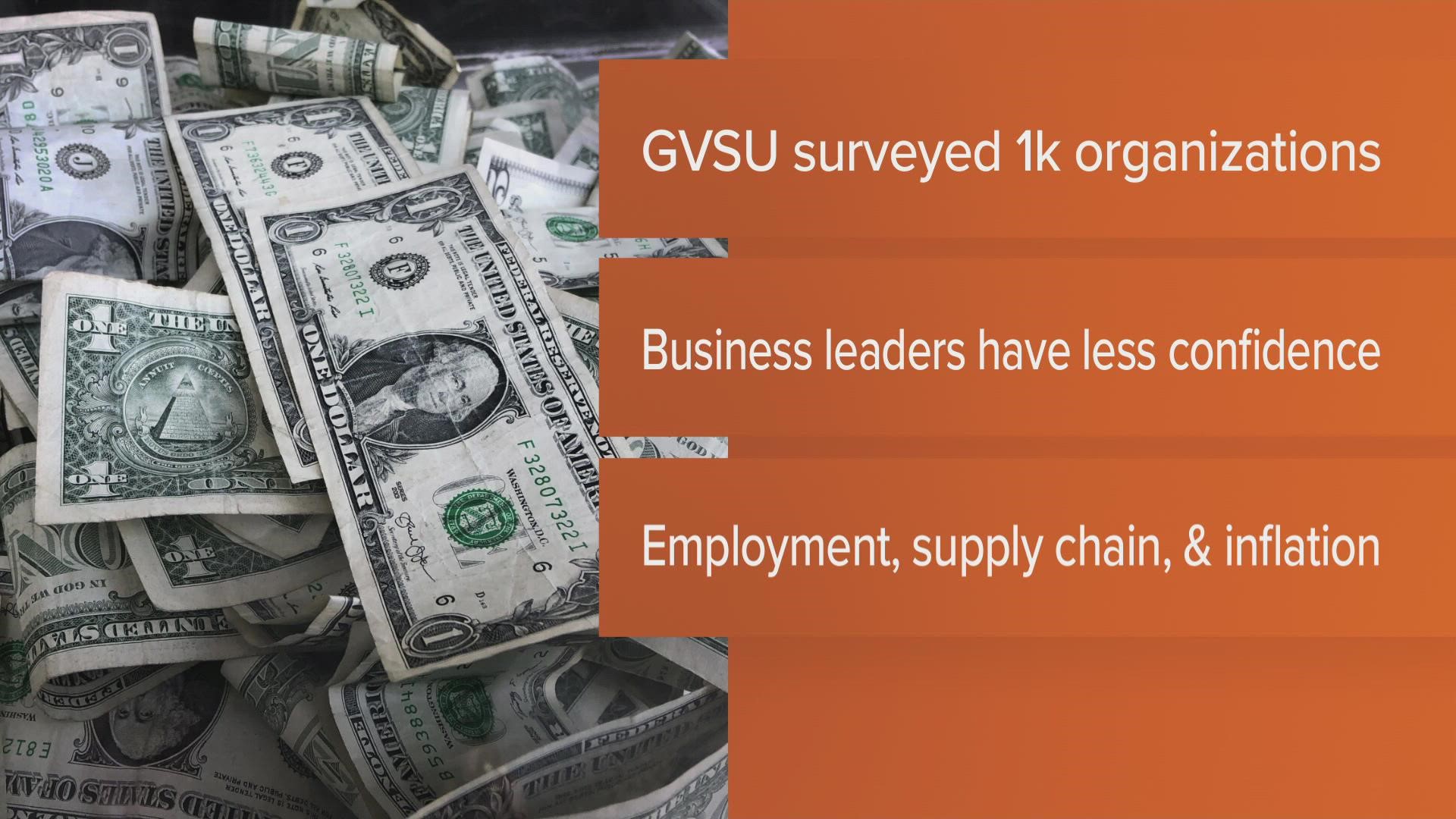 GVSU analysts present views from West Michigan business leaders at chamber’s annual meeting.