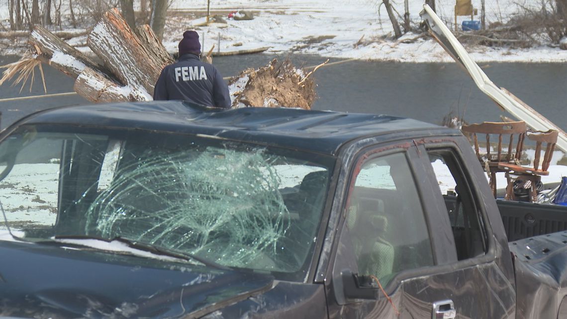 Federal, state teams assess March tornado damage in southwest Michigan for potential aid