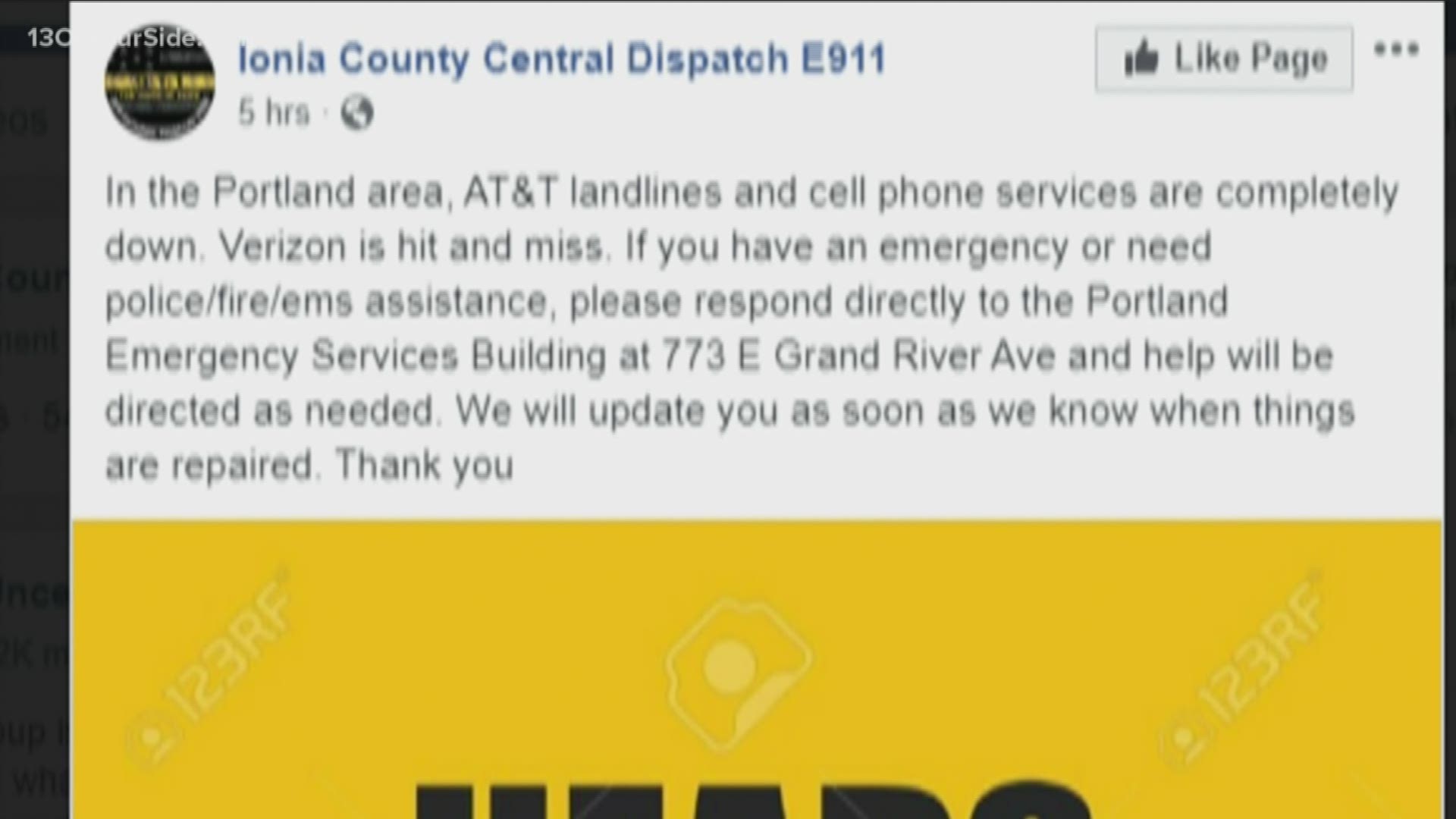 If you live in the Portland area and you can't use your landline or cell phone, you're not alone.