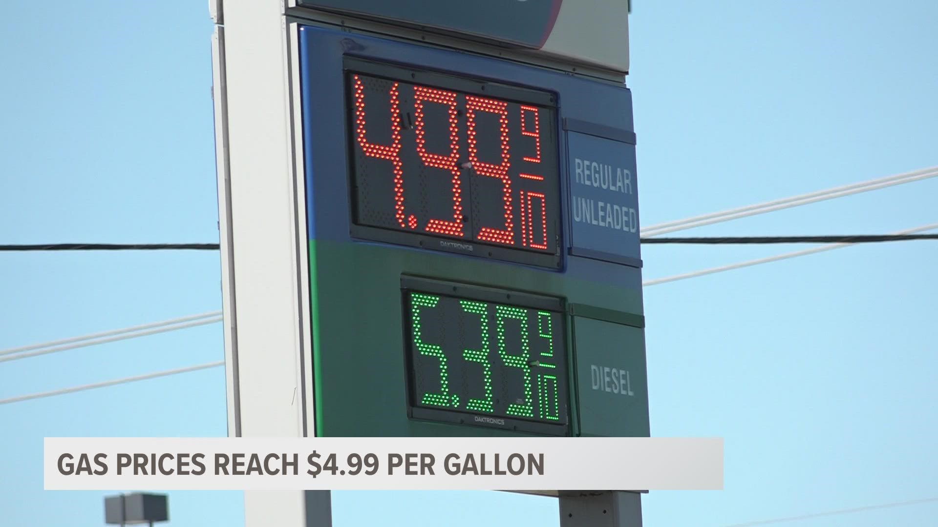 For drivers out there, it's both frustrating and concerning. Just two days ago, gas prices increased to about $4.80 per gallon.