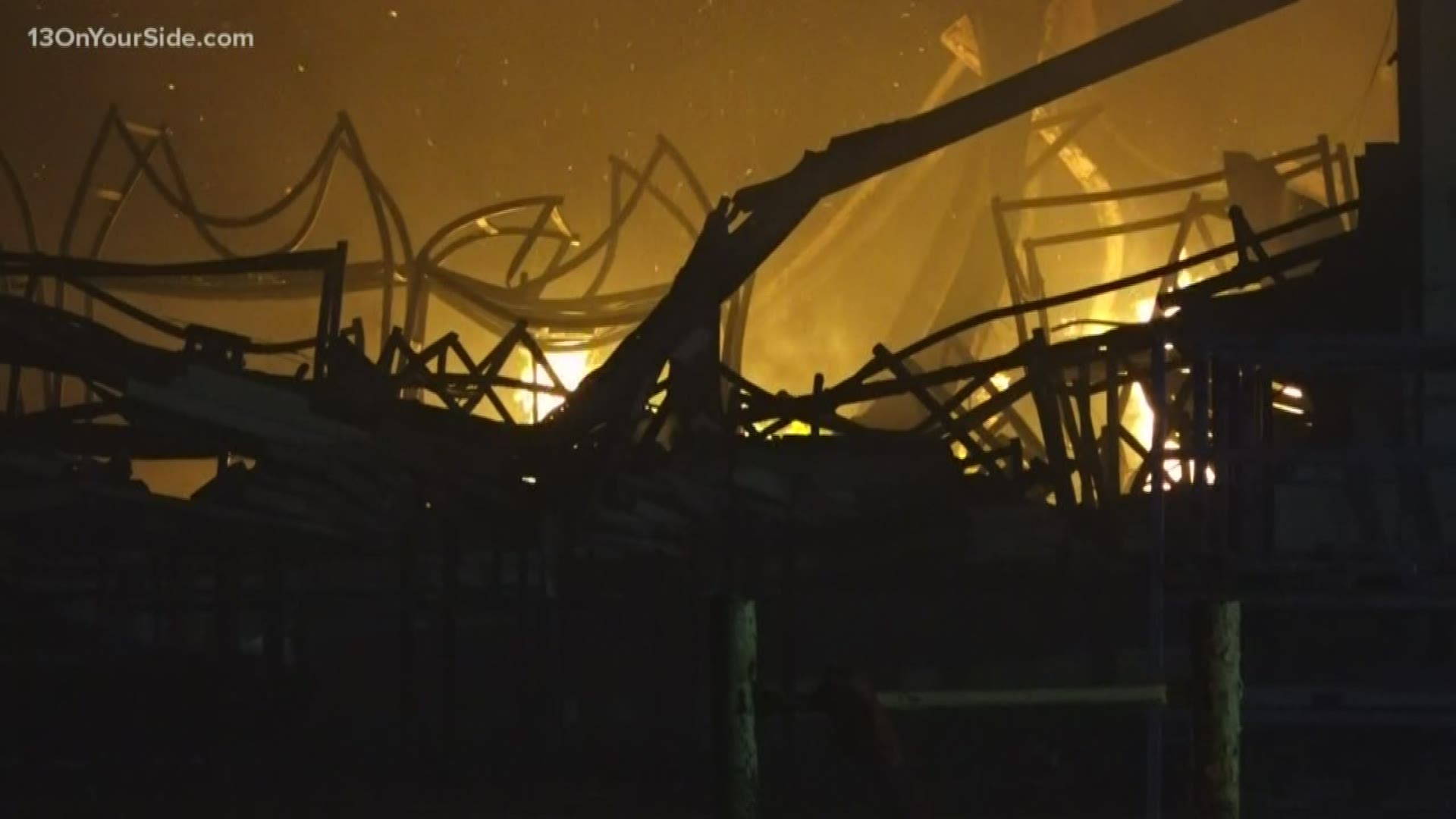 A Massive fire broke out at Keystone Automotive Industries late Saturday.