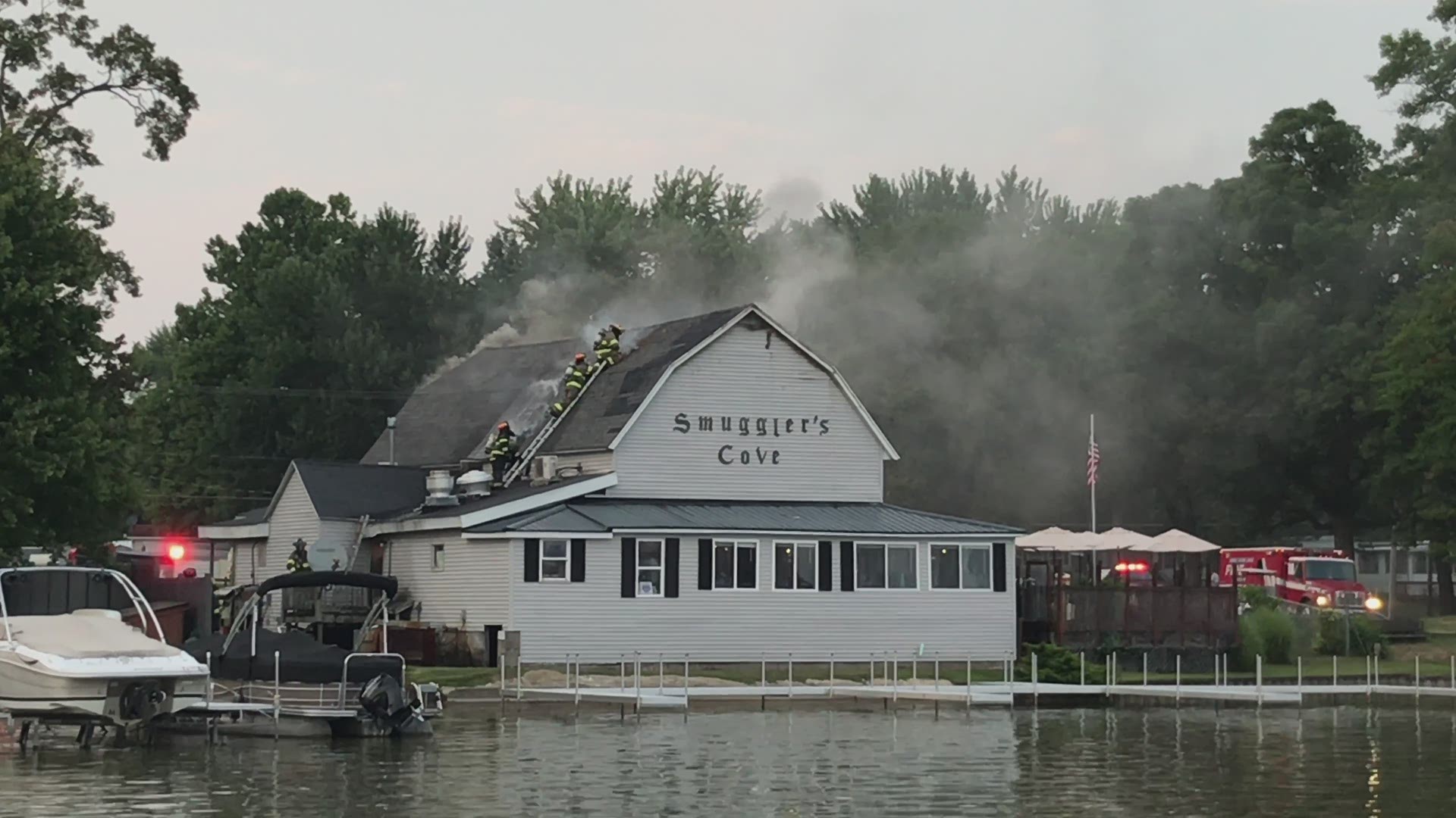 Fire at Smuggler's Cove on Tuesday, Aug. 14, 2018. Video courtesy of PJ Bevelaqua.