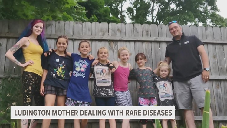 Ludington mother of six suffering from rare diseases fears treatment cost will be unbearable
