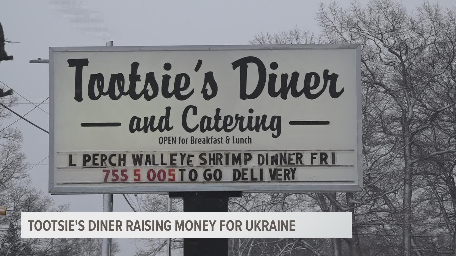 The restaurant will donate 100% of sales from its Polish sausage to Ukraine.