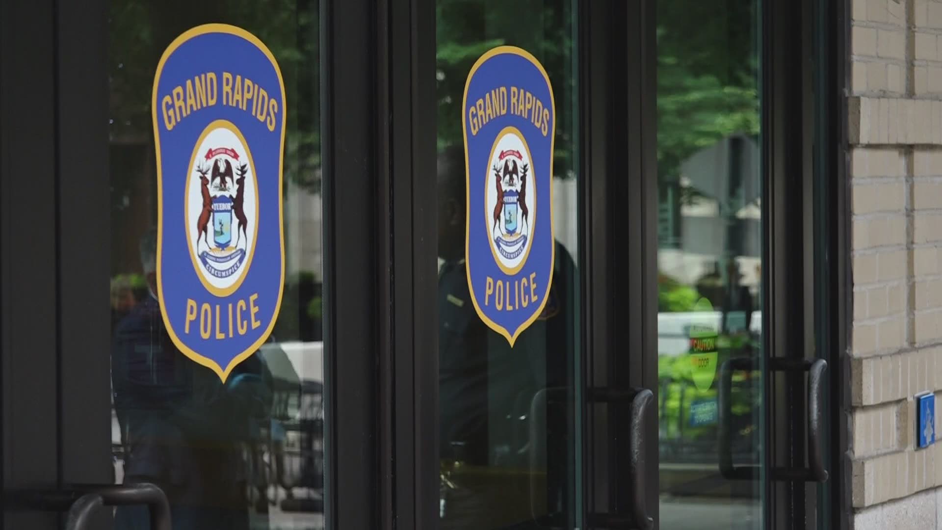 Grand Rapids Police Chief Eric Payne said he initiated an internal affairs investigation after officers confronted a group of demonstrators downtown Sunday evening.