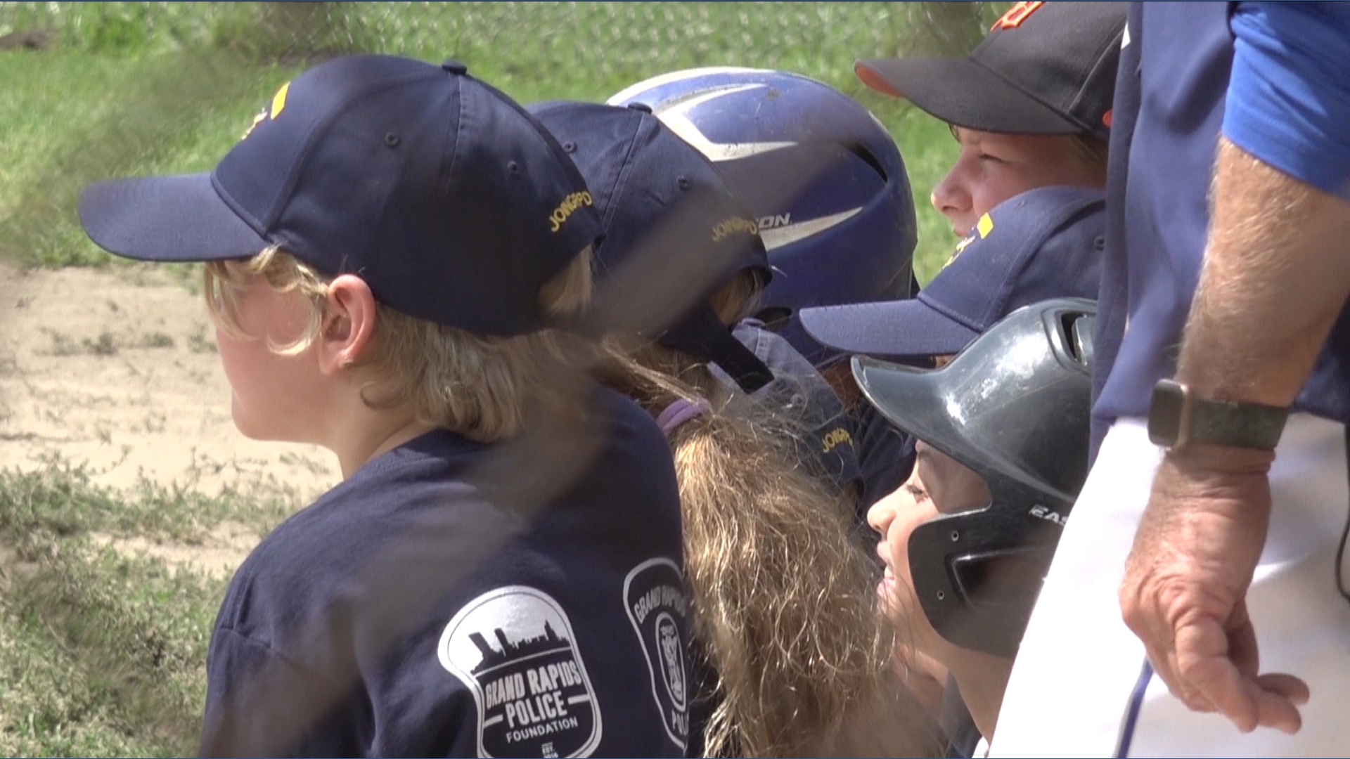 Grand Rapids kids learn baseball for free through 'On Base with GRPD' camp