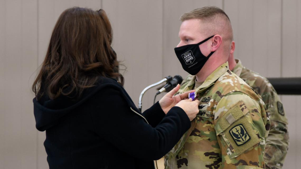 Purple Hearts presented to Michigan National Guard Soldiers - Vimarsana News