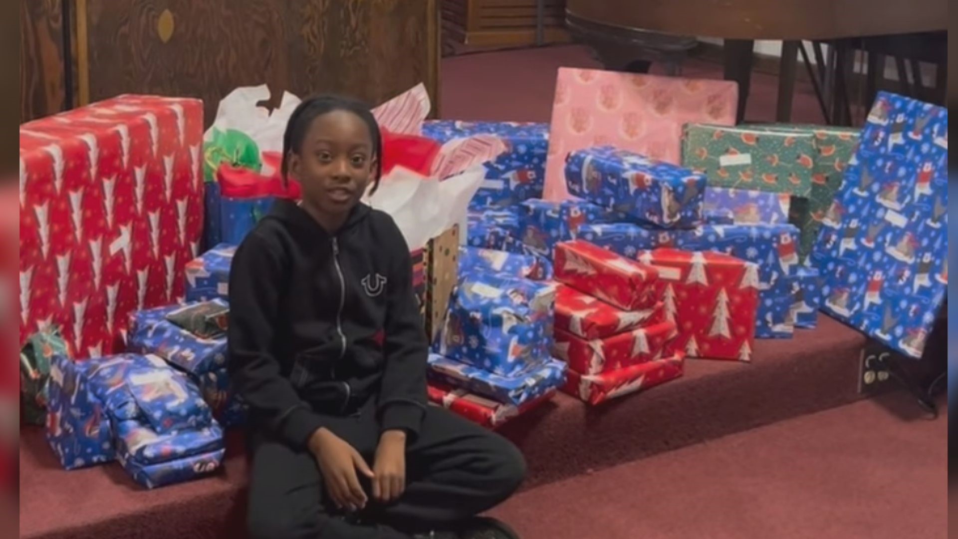 fourth-grader is hoping this act of kindness will help those who might not be able to celebrate a traditional Christmas.