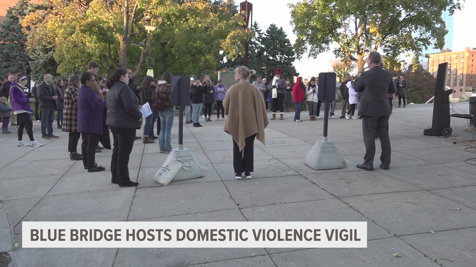 October is Domestic Violence Awareness Month and every year a vigil is held downtown to remember victims and support survivors.