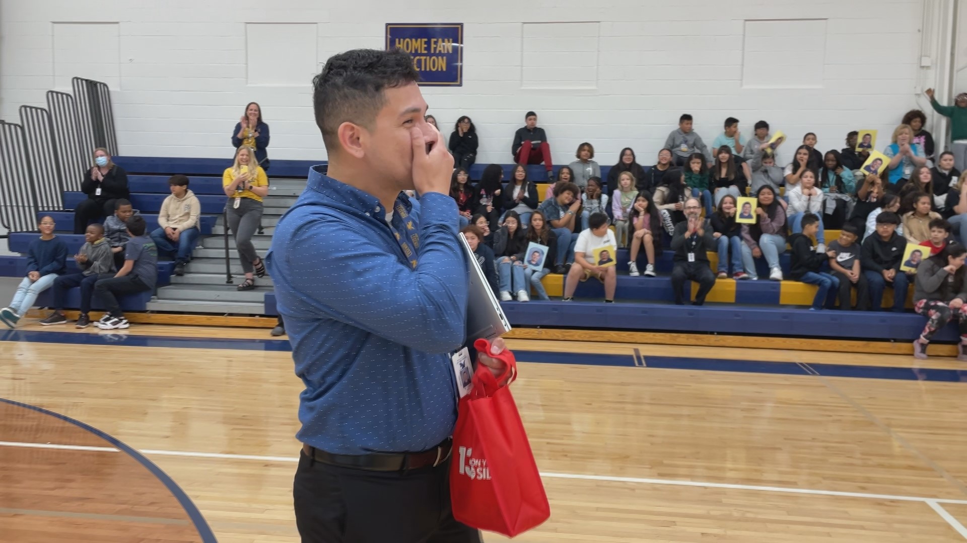 A truly moving assembly complete with banners, cheers and tears—it was all to surprise our latest Teacher of the Week, this time at Lee Middle School in Wyoming.