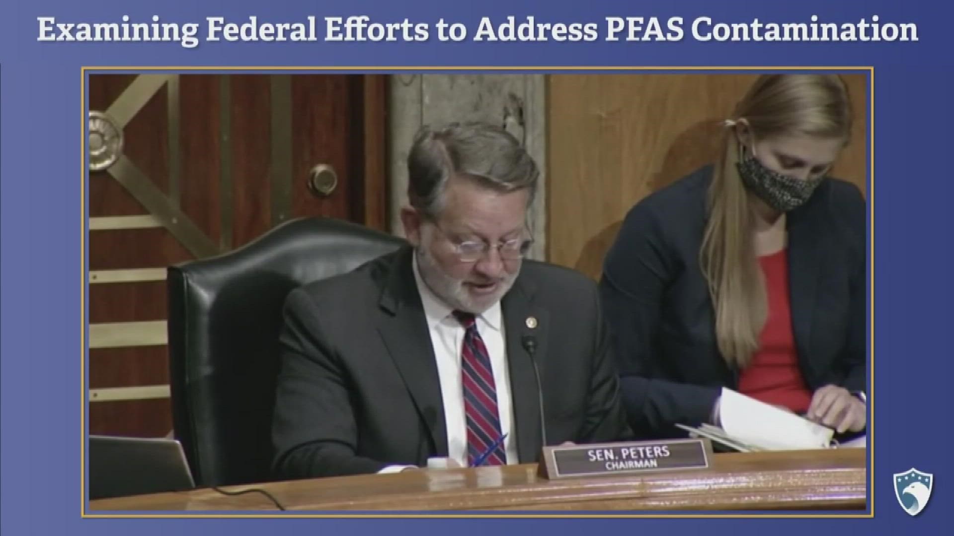 US Senator Gary Peters called a number of key players in the PFAS fight to testify before the Homeland Security and Governmental Affairs Committee.
