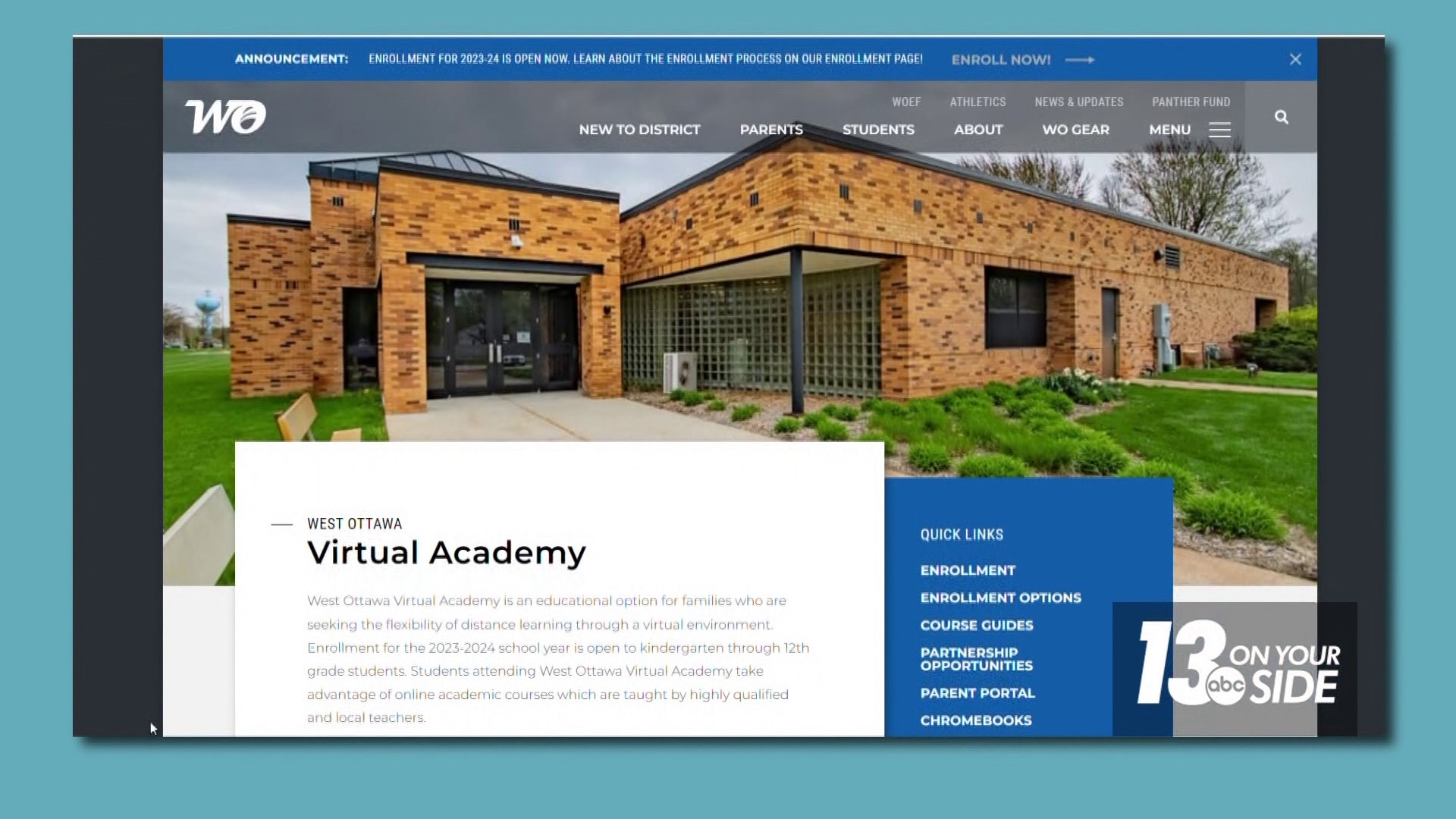 If you’re a family looking for something different from traditional schooling options, West Ottawa Virtual Academy may be what you’re looking for.