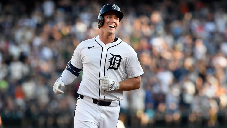 Detroit Tigers place Kerry Carpenter on injured list with right hamstring  strain | wzzm13.com
