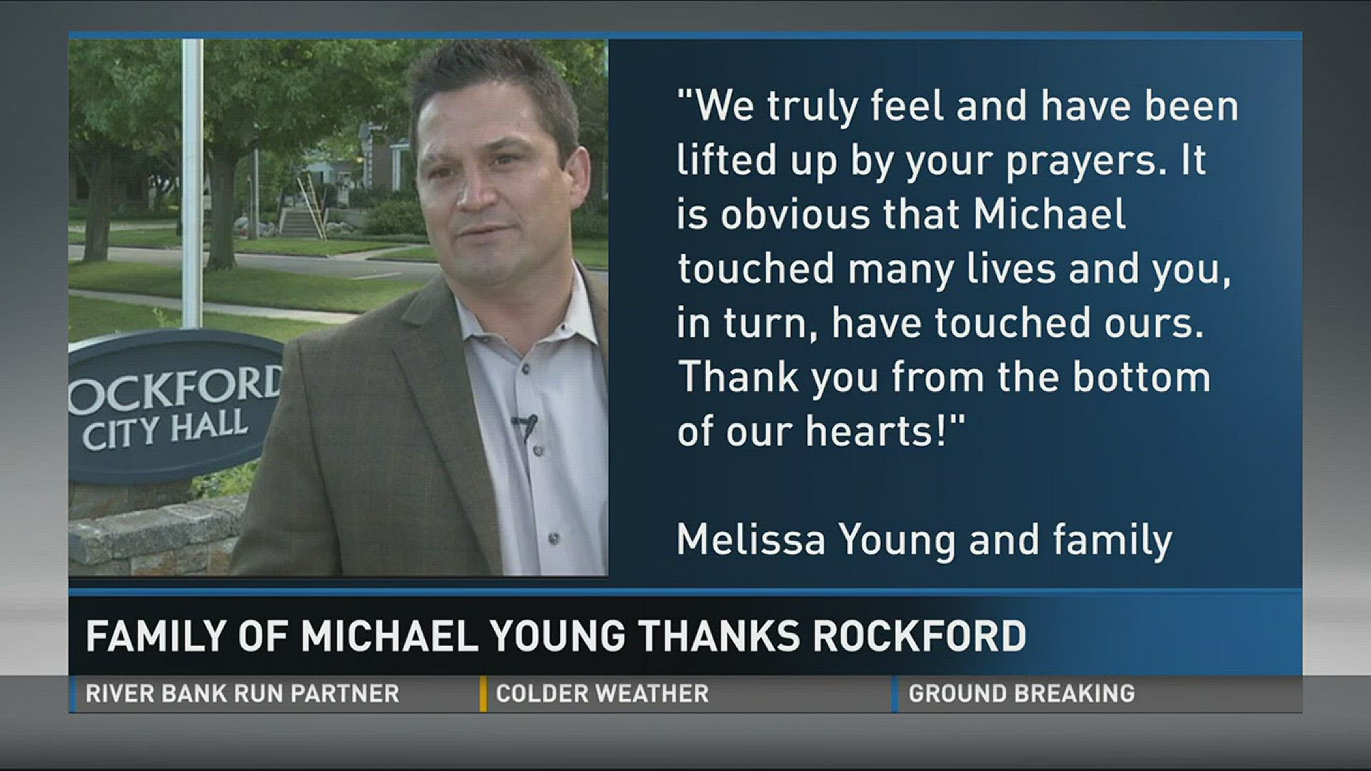 Family of late Rockford city manager thanks community for support