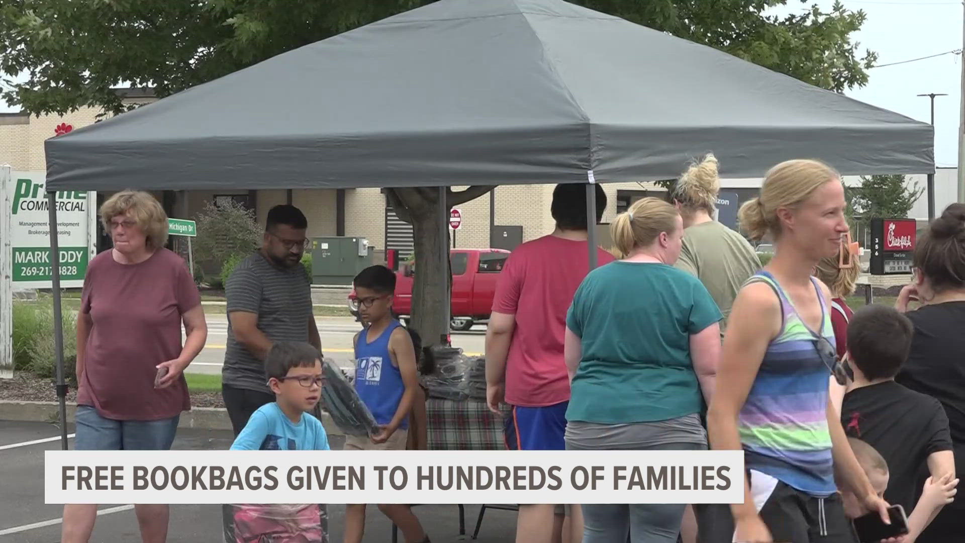 The 13th annual School Rocks Backpack Giveaway was held on Sunday.