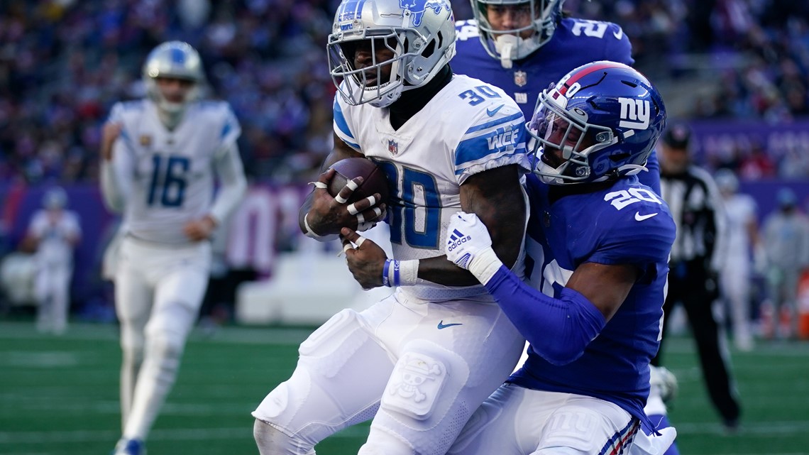 Williams leads Lions to 3rd straight win, 31-18 over Giants