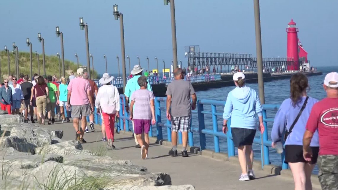 Grand Haven bridge walk wraps up