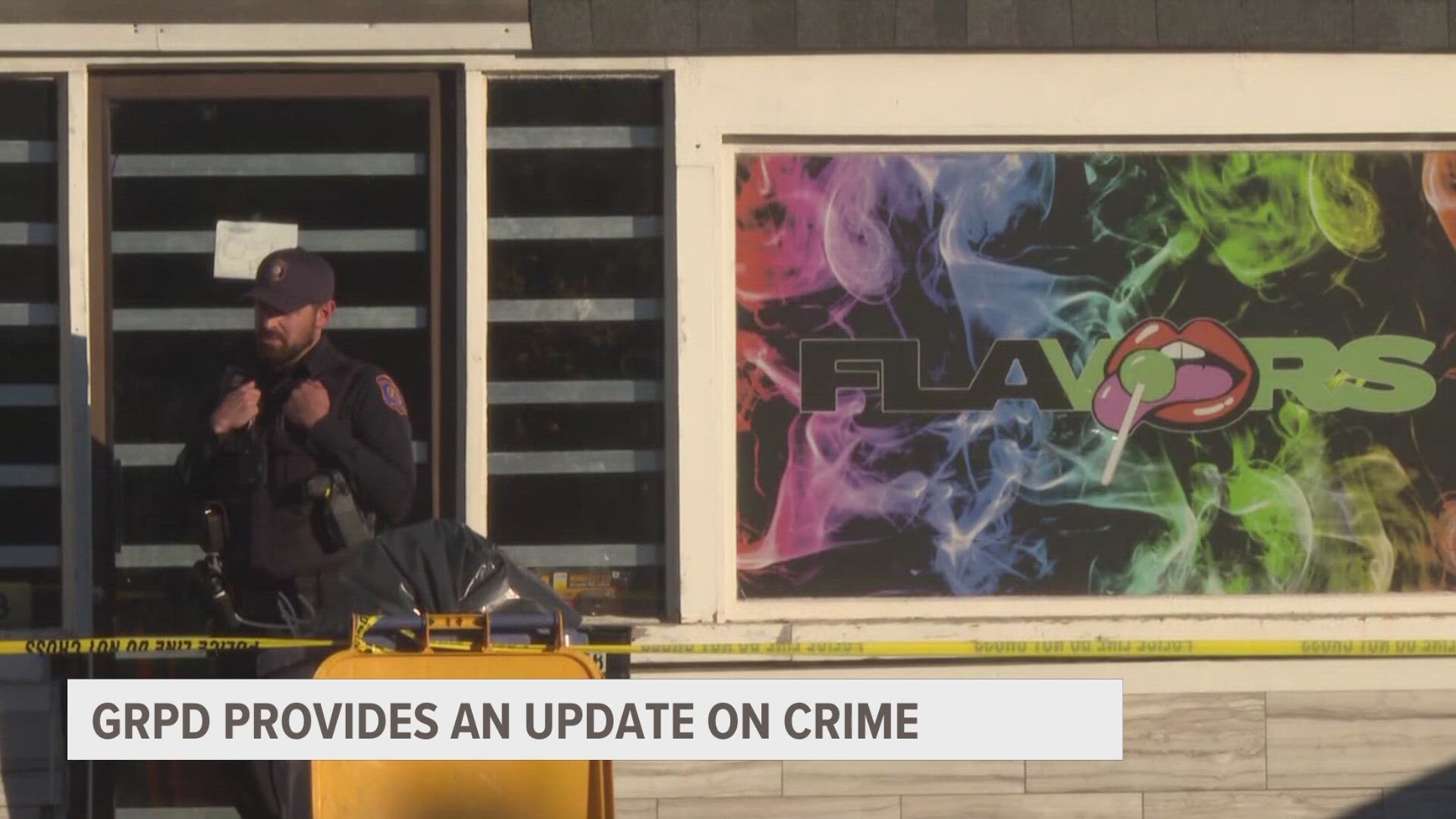 Chief Eric Winstrom says a communication network enabled Flavors Smoke Shop on South Division and Leonard to pay kids to steal from other businesses.